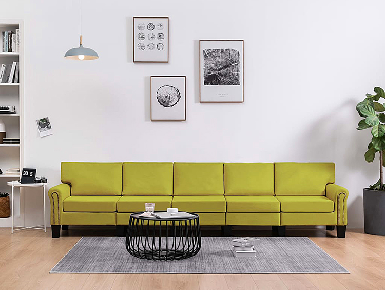 Zielona 5-osobowa sofa Alaia 5X 