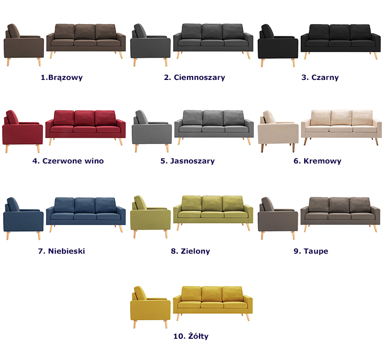 Produkt 4-osobowy zestaw wypoczynkowy z fotelem, kremowy - Eroa 4X