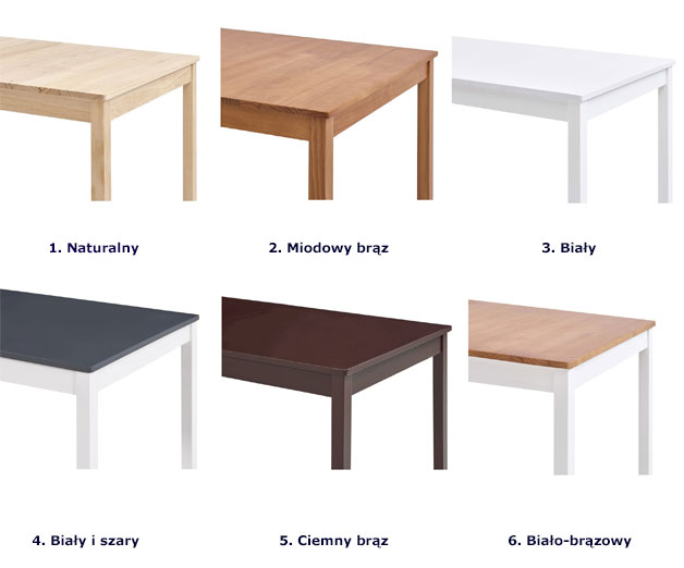Produkt  Stół z drewna sosnowego Elmor 3X – ciemnobrązowy - zdjęcie numer 2
