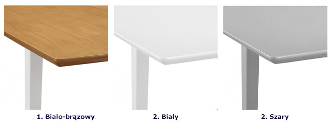Produkt Stół rozsuwany z MDF Amis – biało-brązowy  - zdjęcie numer 2