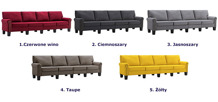 Produkt Czteroosobowa ciemnoszara sofa - Alaia 4X