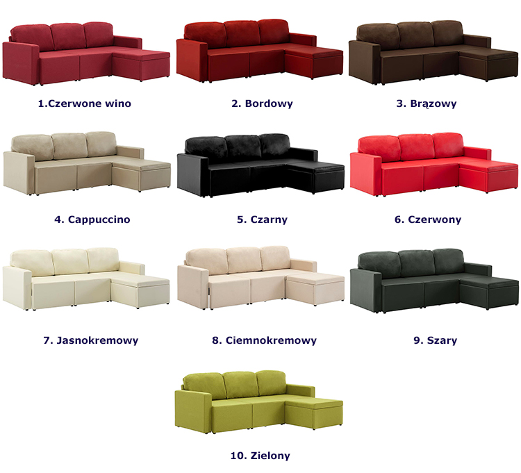 Produkt Rozkładana sofa modułowa zielona - Lanpara 4Q