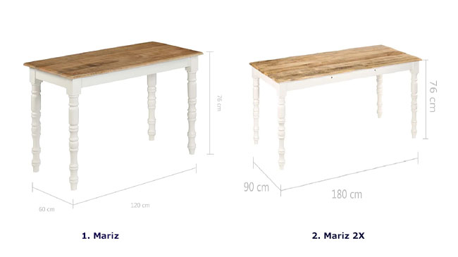 Produkt Stół klasyczny drewniany Mariz 2X – brązowy  - zdjęcie numer 2