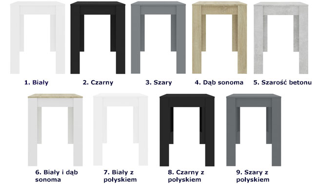 Produkt Szary nowoczesny stół – Sans - zdjęcie numer 3