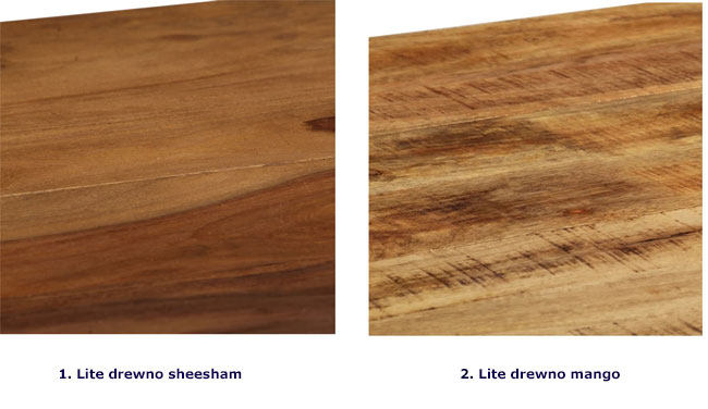 Produkt Brązowy stół z drewna sheesham – Kemon 