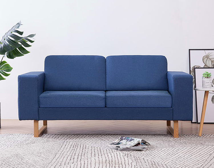 Produkt Elegancka dwuosobowa sofa Williams 2X - niebieska - zdjęcie numer 2