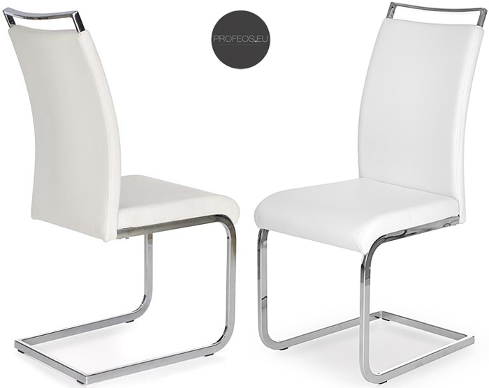 Białe krzesło w minimalistycznym stylu Hader