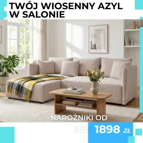 Kanapy narożne idealne na wiosenny relaks. Zobacz i wybierz idealny model dla siebie.