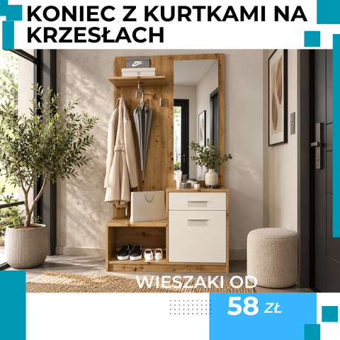 Uporządkuj przedpokój z nowym wieszakiem na kurtki. Niech Twój bałagan zniknie.