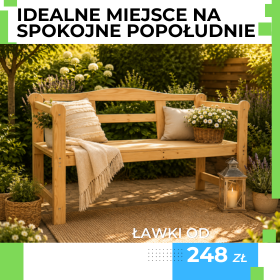 Drewniane i metalowe wygodne ławki do ogrodu. Zobacz nasze propozycje.