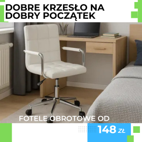Wygodne i stylowe fotele obrotowe dla ucznia i studenta. Sprawdź unikalne modele i zainwestuj w komfort.