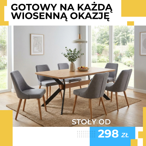 Proste i rozkładane, czyli stoły idealne na rodzinne spotkania. Sprawdź i wybierz swój ideał.