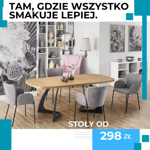 Stwórz miejsce do wspólnych posiłków i nie tylko. Zainwestuj w nowy stół.