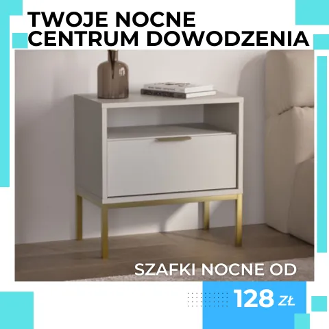 Szafki nocne idealne na wszystko co chcesz mieć pod ręką przed snem już od 128 zł. Zobacz.