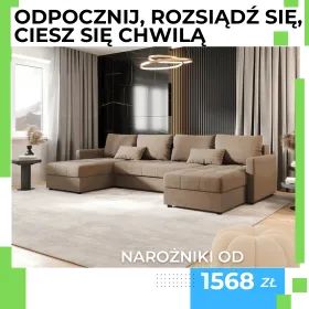 Wygodne narożniki do wspólnego odpoczynku już od 1568 zł. Zobacz teraz.