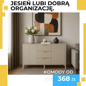 Przechowuj w dobrym stylu z komodami do 55% taniej. Zobacz i zamów z dostawą 24h.