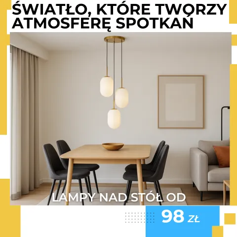 Rozjaśnij swoje wnętrze z lampami wiszącymi nad stół już od 98 zł. Zainwestuj.