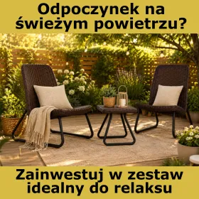 Stwórz idealny zestaw mebli wypoczynkowych do Twojego ogrodu. Sprawdź.