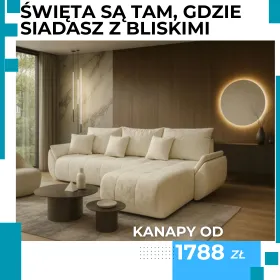 Komfortowe kanapy idealne na wspólne chwile. Sprawdź i odmień swoje wnętrze.