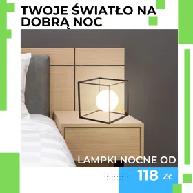 Stylowe lampki nocne idealne do sypialni już od 128 zł. Sprawdź.