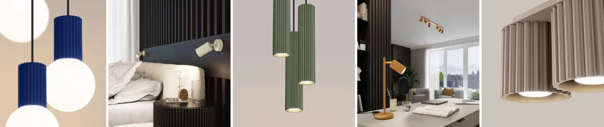 Kolekcja kolorowych lamp