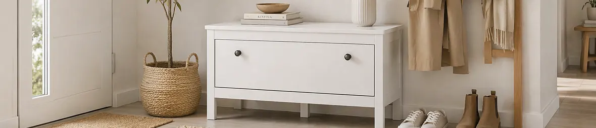 Szafka na buty w stylu skandynawskim