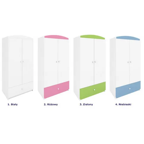 Szczegółowe zdjęcie nr 5 produktu Szafa dla chłopca z szufladami Rostok 3X - niebieska