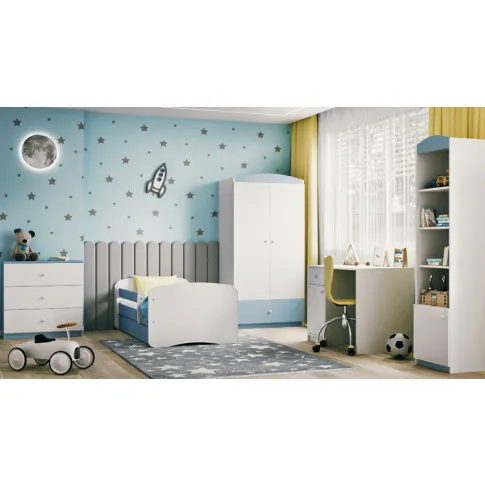 Szczegółowe zdjęcie nr 4 produktu Szafa dla chłopca z szufladami Rostok 3X - niebieska