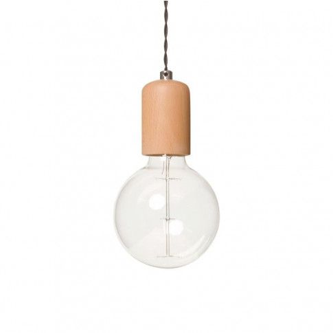 Zdjęcie produktu Drewniana lampa wisząca E410-Woodi - dąb.