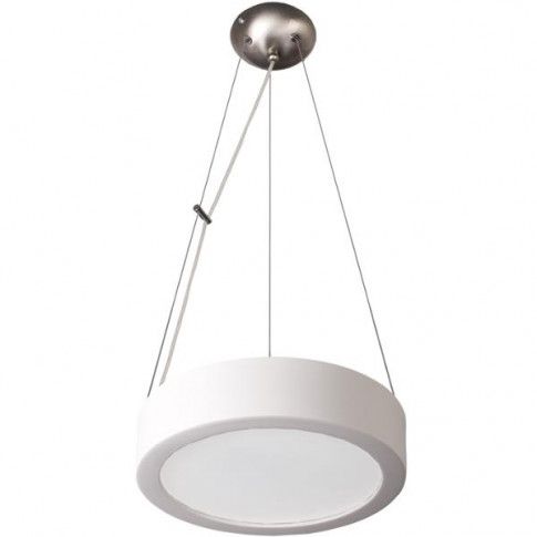 Fotografia Okrągła lampa wisząca E411-Atens - biały z kategorii Lampy wiszące