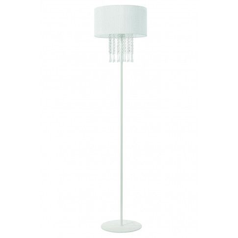 Zdjęcie produktu Podłogowa lampa stojąca w stylu glamour E421-Wenez - biały.