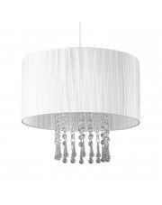 Lampa wisząca w stylu glamour E419-Wenez - biały w sklepie Edinos.pl