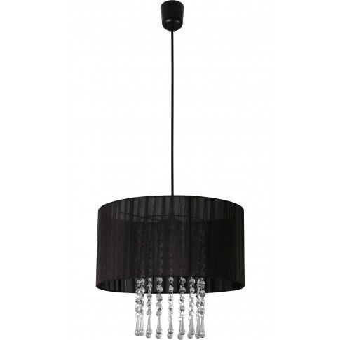 Fotografia Lampa wisząca z kryształkami E419- Wenez - czarny z kategorii Lampy wiszące