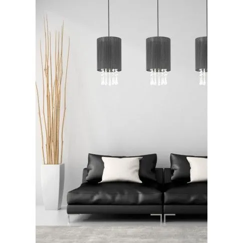 Zdjęcie czarna lampa wisząca w stylu glamour E420-Larma | Edinos.pl