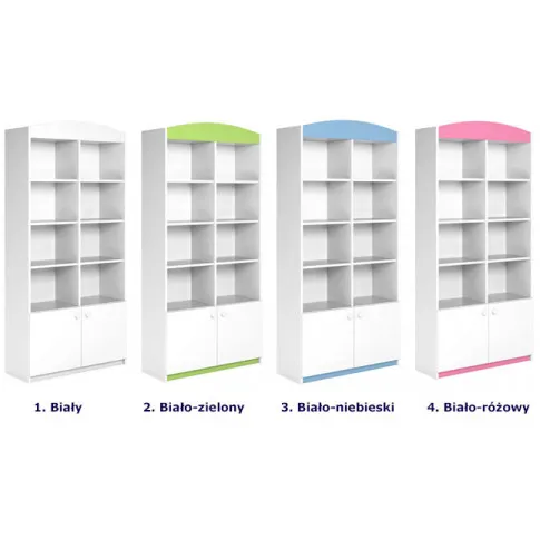 Szczegółowe zdjęcie nr 6 produktu Biały regał dla dziecka - Rostok 5X