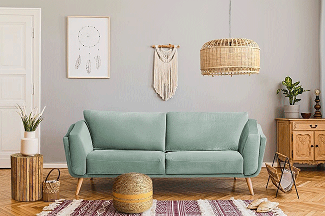 Boho lampa wisząca Melmi - do salonu