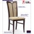 Fotografia Tapicerowane krzesło drewniane Jonker - ciemny orzech z kategorii Krzesła drewniane tapicerowane