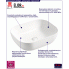 Fotografia Biała umywalka nablatowa ceramiczna - Pavona 2X  z kategorii Umywalki łazienkowe