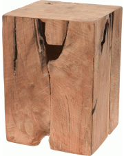 Drewniany taboret Hulu - naturalny w sklepie Edinos.pl