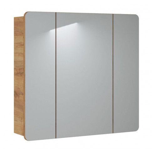 Zdjęcie produktu Podwieszana szafka łazienkowa z lustrem - Borneo 14X .