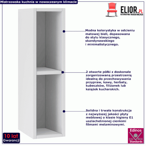 Fotografia Szafka do kuchni ścienna Igaris 7X - biały mat z kategorii Kuchnia i jadalnia