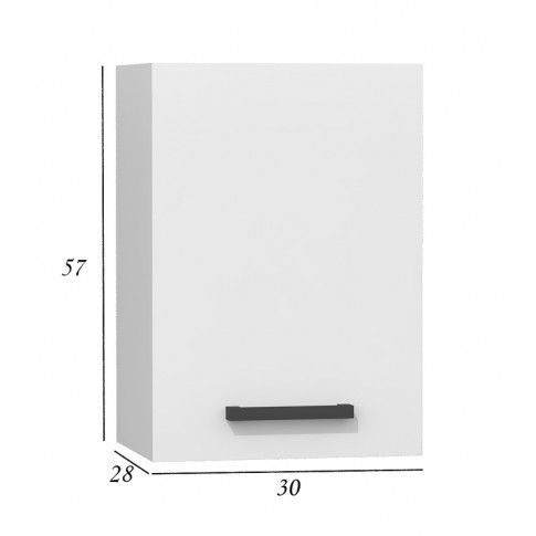 Szczegółowe zdjęcie nr 5 produktu Szafka kuchenna ścienna Stejar 8X - biały mat