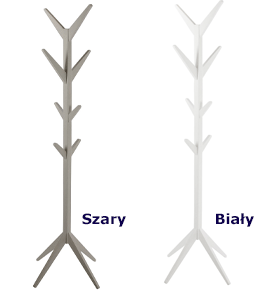Minimalistyczne wieszaki stojący Malmi do przedpokoju - skandynawskie