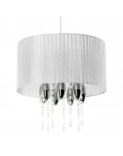 Lampa wisząca glamour E513-Camilo - biały w sklepie Edinos.pl