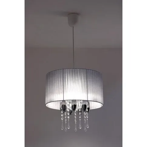 Zdjęcie popielata lampa wisząca do salonu E513-Frowik- sklep Edinos.pl
