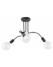 Loftowa lampa sufitowa E514-Sebastiax - czarny w sklepie Edinos.pl