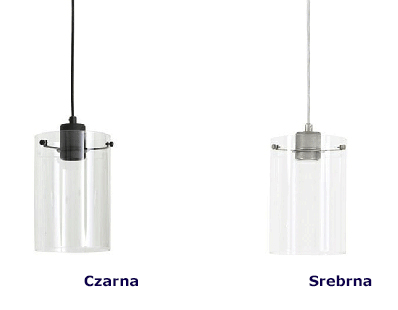 Szklane lampy wiszące Nalmi - loftowe