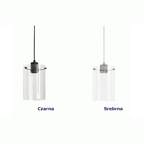 Zdjęcie szklana lampa wisząca Nalmi czarna do salonu | Edinos.pl