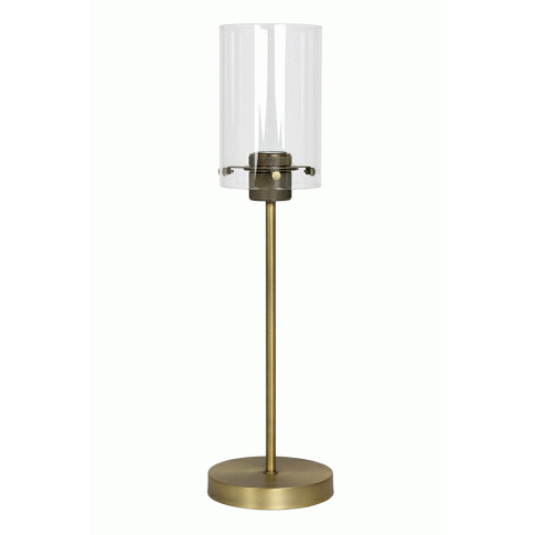 Zdjęcie produktu Szklana lampa stołowa Villo - złota.