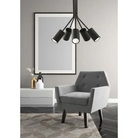 Zdjęcie czarna nowoczesna lampa sufitowa E528-Wenez sklep Edinos.pl